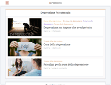 Tablet Screenshot of depressione-psicoterapia.it